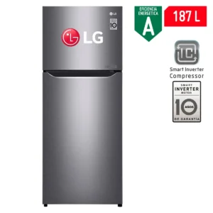 Refrigeradora LG 183 Lt Top Freezer Smart Inverter GT22BPPD Acero