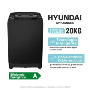 LAVADORA HYUNDAI 20 Kg Negro