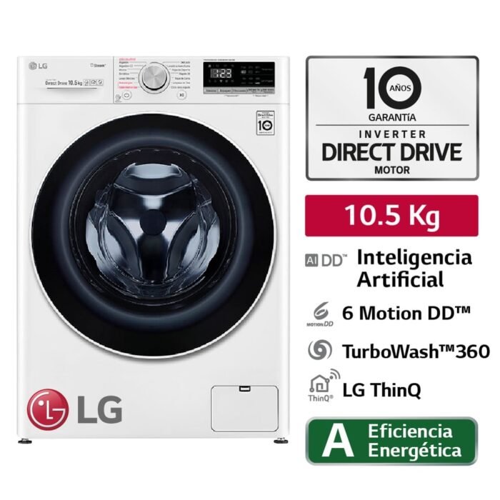 LAVADORA CARGA FRONTAL 10KG