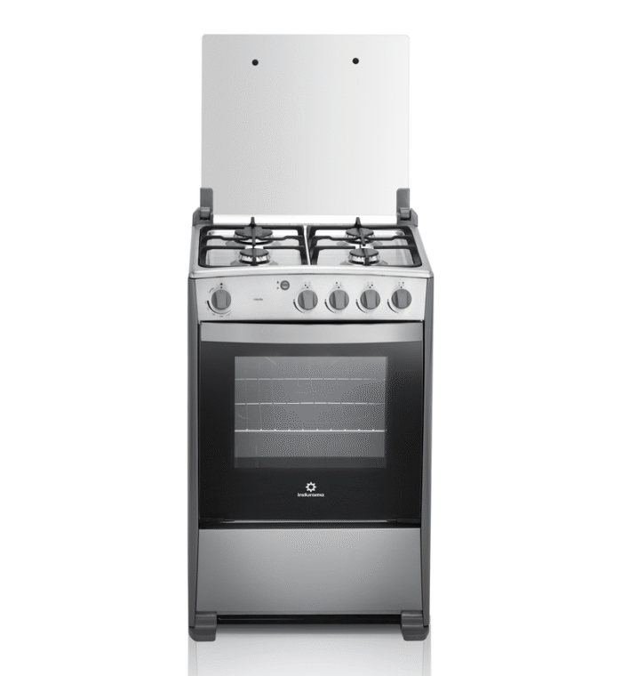 COCINA A GAS CORUÑA QZ CON 4 QUEMADORES 24" CROMA