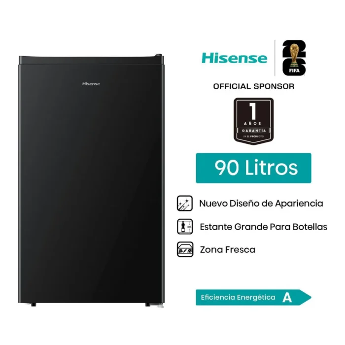 RR121NB2A Frigobar Hisense 90 Litros Negro RR121NB2A