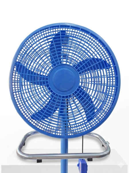 VENTILADOR DE 5 ASPAS DE PLASTICO 18" CELESTE