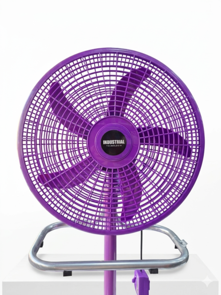 VENTILADOR DE 5 ASPAS DE PLASTICO 18" MORADO