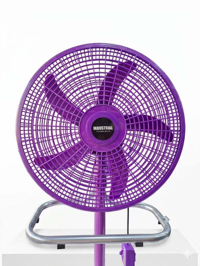 VENTILADOR DE 5 ASPAS DE PLASTICO 18" MORADO