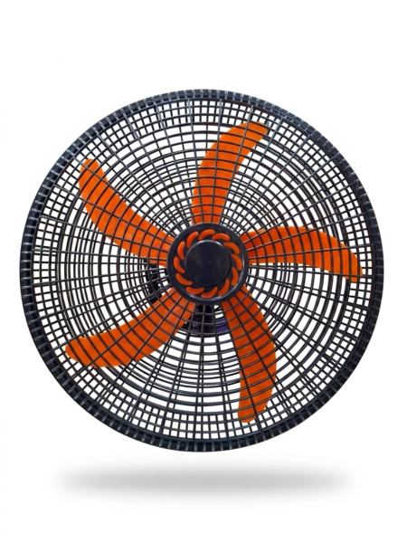 VENTILADOR DE 5 ASPAS DE PLASTICO 18" NARANJA
