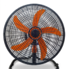 VENTILADOR DE 5 ASPAS DE PLASTICO 18" NARANJA
