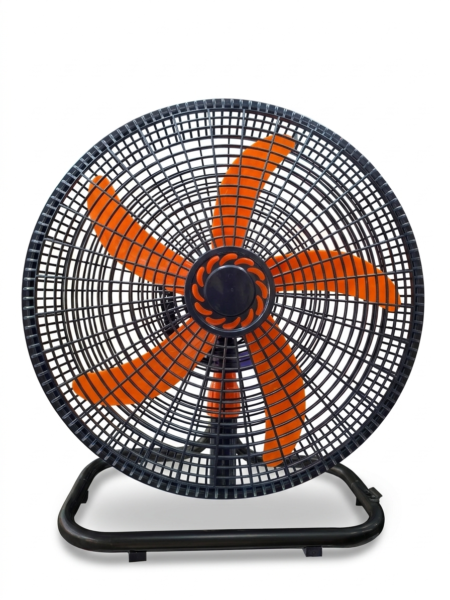 VENTILADOR DE 5 ASPAS DE PLASTICO 18" NARANJA