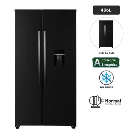 REFRIGERADORA BLACKLINE SBS 442L BI 436L