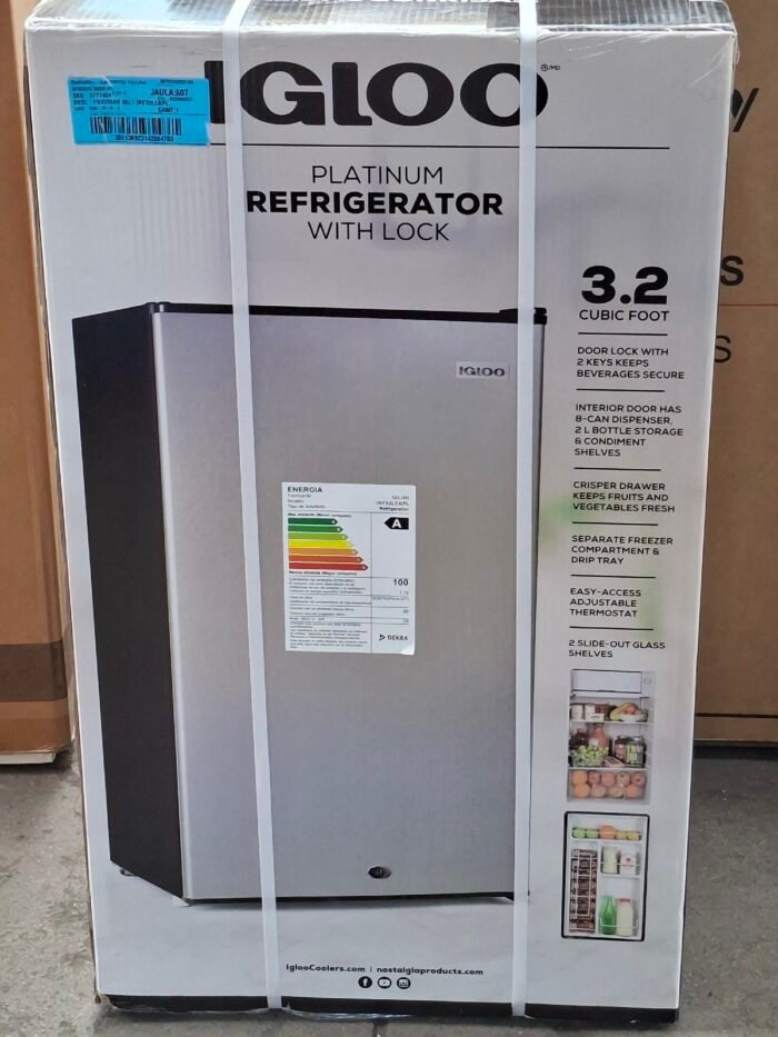 REFRIGERADOR PLATINUM WITH LOCK 3.2 CUBIC FOOT