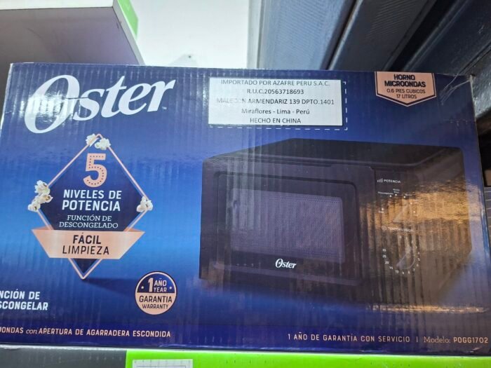 HORNO DE MICROONDAS OSTER  DE 17 LITROS POGG1702