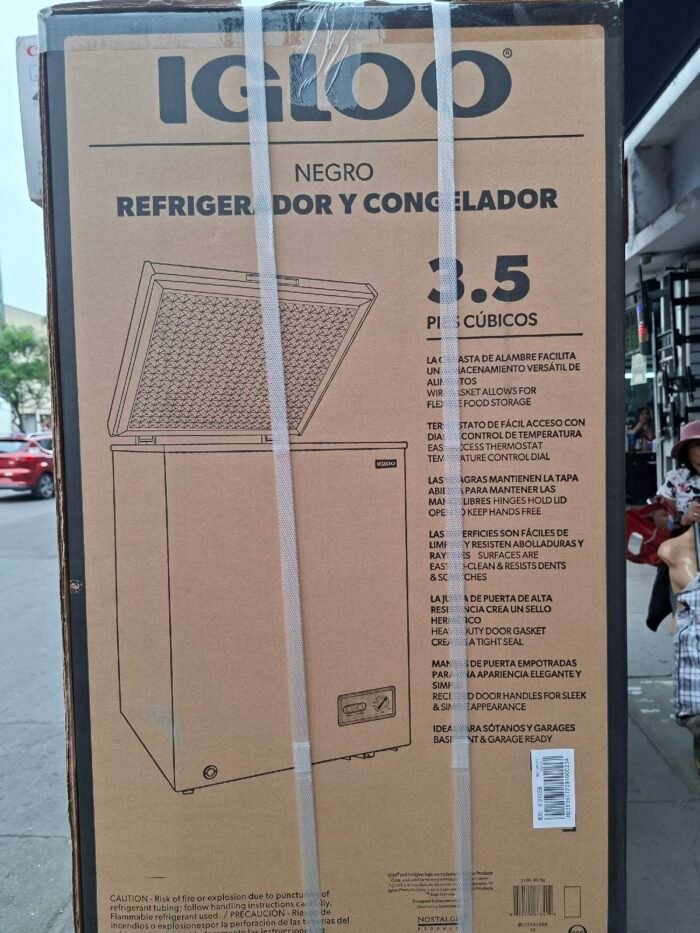 CONGELADOR IGLOO NEGRO 3.5 PIES
